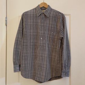 Haggar Button Down Shirt - Grey